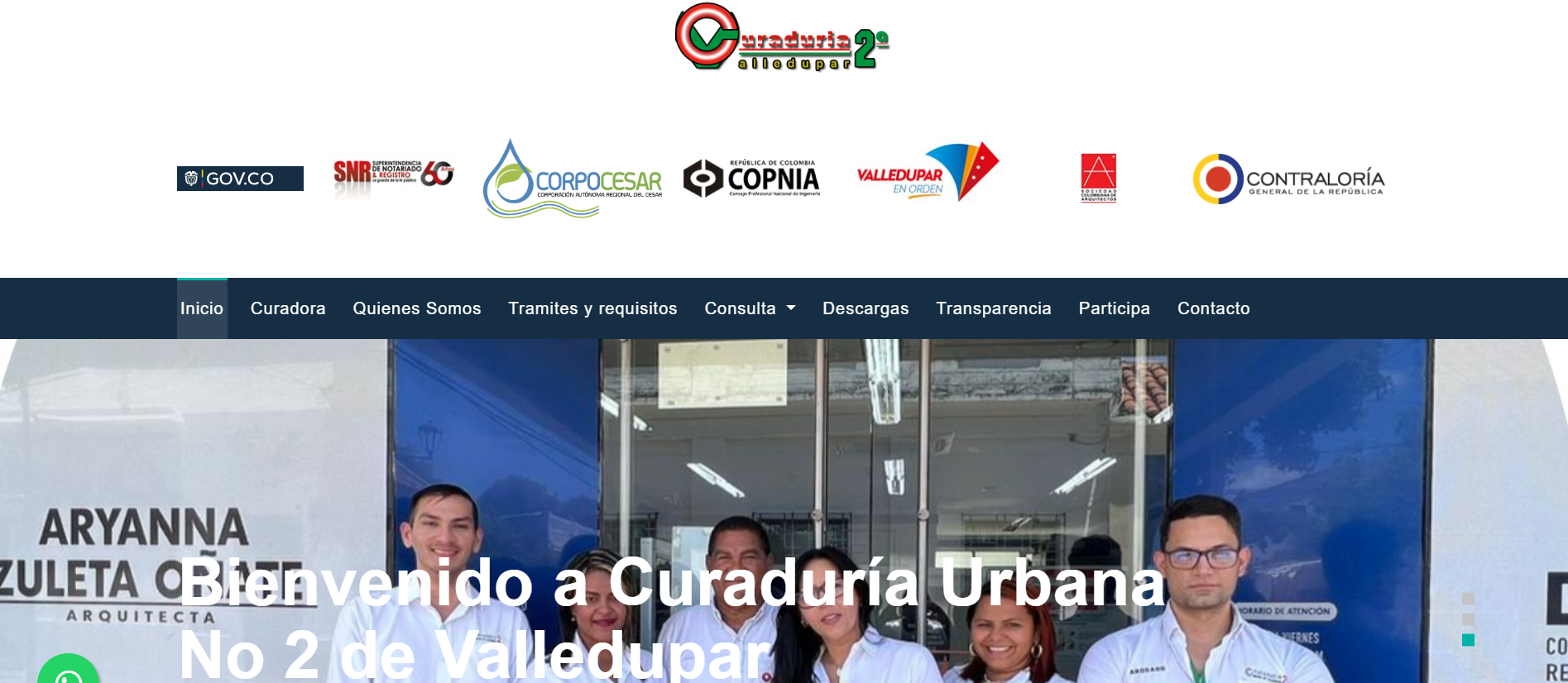 Curaduria 2 de Valledupar Website